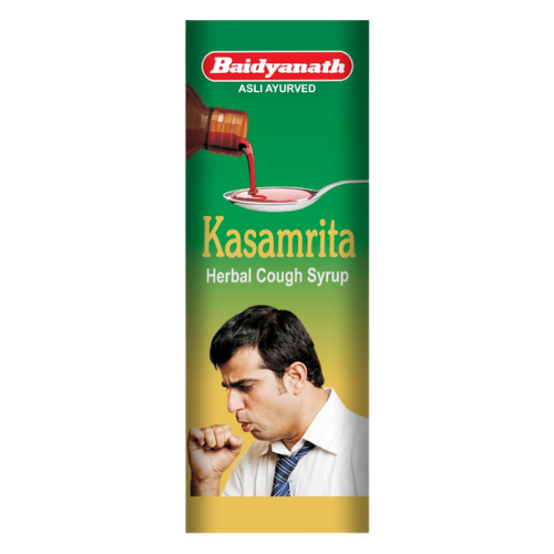 Baidyanath Kasamrita Herbal – Ayurvedic Cough Syrup for Cold, Cough & Throat Relief