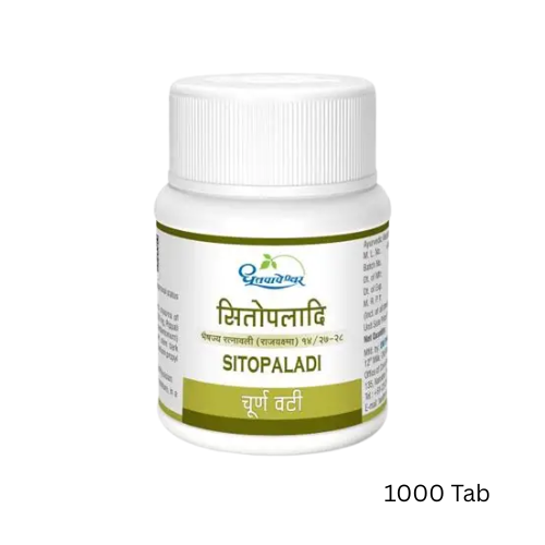 Dhootpapeshwar Sitopaladi Choorna Vati (1000 Tablets)