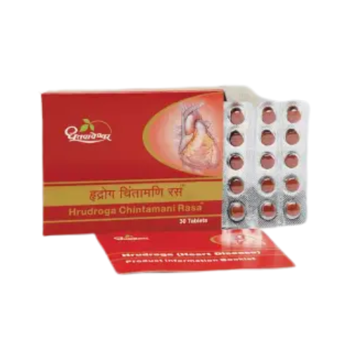 Dhootapapeshwar Hrudroga Chintamani Rasa (30 Tablets)