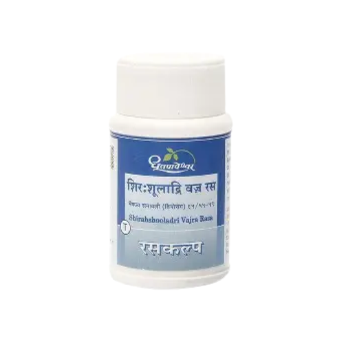 Dhootapapeshwar Shirshooladri Vajra Rasa (60 Tabs)