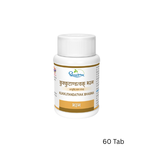 Dhootapapeshwar Kukkutandatvak Bhasma (60 Tabs)