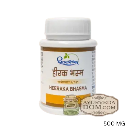 Dhootapapeshwar Heeraka Bhasma 500 MG