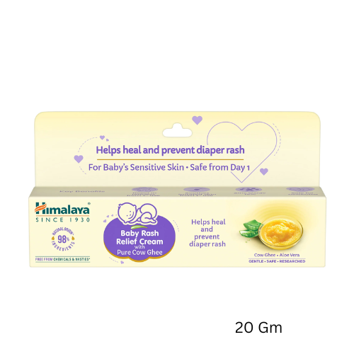 Himalaya Baby Rash Relief Cream with Pure Cow Ghee (20 Gm)